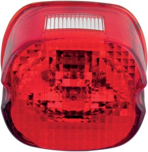 Drag Specialties Taillight Lens Laydown Red W/ Top Tag Window Laydwn T i gruppen Reservdelar & Tillbehr / Lampor & Tillbehr / Baklampor & Tillbehr / Lampglas Baklampa hos Blixt&Dunder AB (09026320)