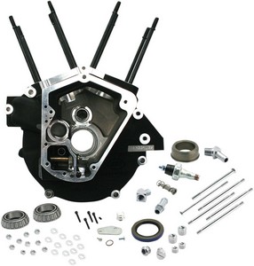 S&S Crankcase Super Stock Alternator Wrinkle Black Case Eng Blk 84-91 i gruppen Reservdelar & Tillbehr / Motordelar  / Motorblock hos Blixt&Dunder AB (09200132)