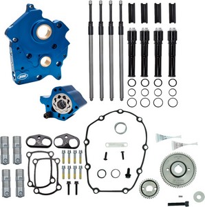 S&S Cycle Cam Chest Kit W/O Cams Gear Drive Wtr Cooled Blk Pr M8 17-23 i gruppen Reservdelar & Tillbehr / Motordelar  / Motordelar M8 / Bottendel M8 / Kam Kit M8 hos Blixt&Dunder AB (09251570)