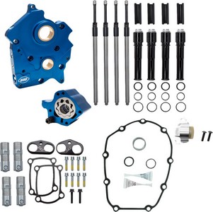 S&S Cycle Cam Chest Kt W/O Cams Chain Drive Oil Cooled Blk Pr M8 17-23 i gruppen Reservdelar & Tillbehr / Motordelar  / Motordelar M8 / Bottendel M8 / Kam Kit M8 hos Blixt&Dunder AB (09251572)