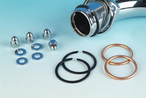 Gasket Kit Exhaust Mounting With Copper Crush Rings & Chrome Acorn Nut i gruppen Reservdelar & Tillbehr / Packningar hos Blixt&Dunder AB (09341628)