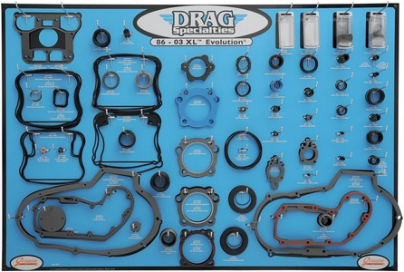 Drag Specialties Gasket, Seal And O-Ring Display Gasket Board 86-03 Xl i gruppen  hos Blixt&Dunder AB (09341667)