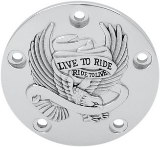 Drag Specialties Live To Ride Point Cover Chrome Pts Cover Ltr Chr 99- i gruppen  hos Blixt&Dunder AB (09400841)