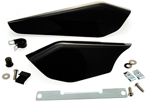 Frame heat deflectors FLH/FLT models 01-08 (exc 01-07 w/rider backrest in the group Parts & Accessories / Frame and chassis parts / Fenders / Fender accessories at Blixt&Dunder AB (10-0394)