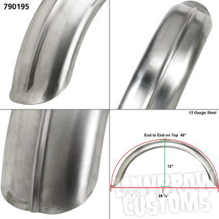 Stingray ribbed rear fender, 6