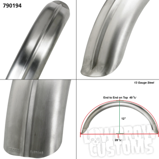 Stingray ribbed rear fender, 4 3/4