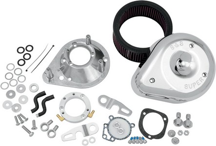 S&S Teardrop Air Cleaner For Cv-Carb/Efi Chrome Air Cleaner Tear 91-19 i gruppen Reservdelar & Tillbehr / Frgasare & Insprut / Luftrenare / Luftrenare Evo hos Blixt&Dunder AB (10100326)