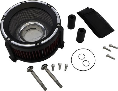 Trask Air Cleaner Kit Assault Charge High-Flow Tbw Aluminum Black Airc i gruppen  hos Blixt&Dunder AB (10102046)