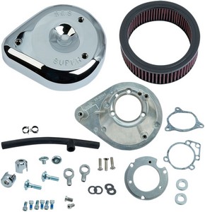 S&S Air Cleaner Kit Classic Teardrop Stock Bore Tbw Chrome Air Clnr T- i gruppen Reservdelar & Tillbehr / Frgasare & Insprut / Luftrenare / Luftrenare TC TBW hos Blixt&Dunder AB (10102165)