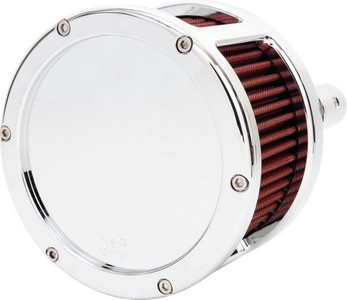 Feuling Air Cleaner - Ba Race Series - Chrome - Solid Cover - Red - M8 i gruppen Reservdelar & Tillbehr / Frgasare & Insprut / Luftrenare / Luftrenare M8 hos Blixt&Dunder AB (10103139)