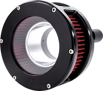 Feuling Air Cleaner - Ba Series - Black - Clear Cover - Red - M8 Air C i gruppen Reservdelar & Tillbehr / Frgasare & Insprut / Luftrenare / Luftrenare M8 hos Blixt&Dunder AB (10103144)