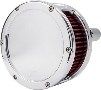 Feuling Air Cleaner - Ba Series - Chrome - Solid Cover - Red - M8 Air i gruppen Reservdelar & Tillbehr / Frgasare & Insprut / Luftrenare / Luftrenare M8 hos Blixt&Dunder AB (10103145)