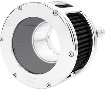 Feuling Air Cleaner - Ba Race Series - Chrome - Clear Cover - Black - i gruppen Reservdelar & Tillbehr / Frgasare & Insprut / Luftrenare / Luftrenare M8 hos Blixt&Dunder AB (10103152)