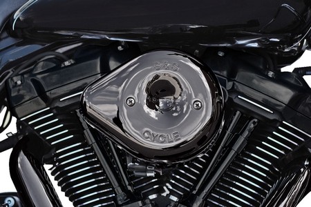 S&S Cycle Air Cleaner Kit Stealth Teardrop Lava Chrome 2017-2023 M8 Ai i gruppen Reservdelar & Tillbehr / Frgasare & Insprut / Luftrenare / Luftrenare M8 hos Blixt&Dunder AB (10103175)