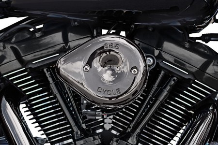 S&S Cycle Air Cleaner Kit Stealth Mini Teardrop Lava Chrome 17-23 M8 A i gruppen Reservdelar & Tillbehr / Frgasare & Insprut / Luftrenare / Luftrenare M8 hos Blixt&Dunder AB (10103176)