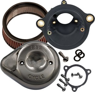 S&S Cycle Stealth Air Cleaner Kit - Cover - M8 Air Cleaner Kit W/Cover i gruppen Reservdelar & Tillbehr / Frgasare & Insprut / Luftrenare / Luftrenare M8 hos Blixt&Dunder AB (10103200)