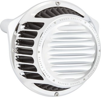 Arlen Ness Air Cleaner Rough Crafts Round Chrome Air Cleaner Rough Cra i gruppen Reservdelar & Tillbehr / Frgasare & Insprut / Luftrenare / Luftrenare M8 hos Blixt&Dunder AB (10103265)