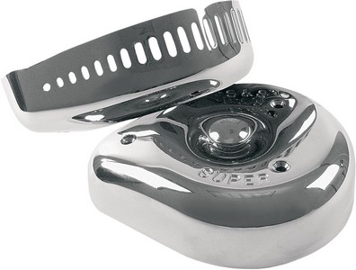 S&S Slasher Teardrop Air Cleaner Cover Chrome Cover Ac Slasher F/E-G i gruppen Reservdelar & Tillbehr / Frgasare & Insprut / Luftrenare / Luftrenare Sportster XL hos Blixt&Dunder AB (10140040)