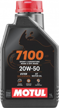 Motul 7100 4T 20W-50 1 L i gruppen Servicedelar & Olja / Motorolja hos Blixt&Dunder AB (104103)