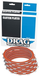 Drag Specialties Clutch Friction Plates Kit Organic Plates Organic 84- i gruppen Reservdelar & Tillbehr / Vxellda & transmission / Koppling / Lameller & drivplattor hos Blixt&Dunder AB (11310441)