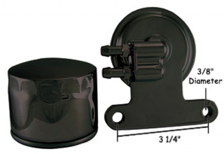 Oil Filter Adapter Black (Hard-mount) i gruppen Reservdelar & Tillbehr / Tankar / Oljetankar & Tillbehr / Ventilation och filter hos Blixt&Dunder AB (12-9041)