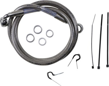 Drag Specialties Front Brake Line Stainless Steel Frt Brake Line 99-07 i gruppen Reservdelar & Tillbehr / Bromsar / Bromsslang / Bromsslang Softail hos Blixt&Dunder AB (12042746)