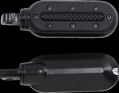 Kuryakyn Footpegs Heavy Industrie Black Pegs Heavy Ind W/Adap Blk i gruppen Reservdelar & Tillbehr / Ram och chassidelar / Fotreglage / Fotpinnar hos Blixt&Dunder AB (16201677)