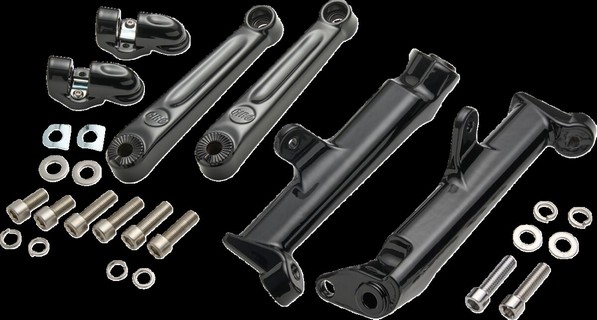 Ciro Frame Mounted Adjustable Highway Peg Mount - Black - Extended Mou i gruppen Reservdelar & Tillbehr / Ram och chassidelar / Fotreglage / Fsten Fotpinnar/Fotplattor hos Blixt&Dunder AB (16202667)