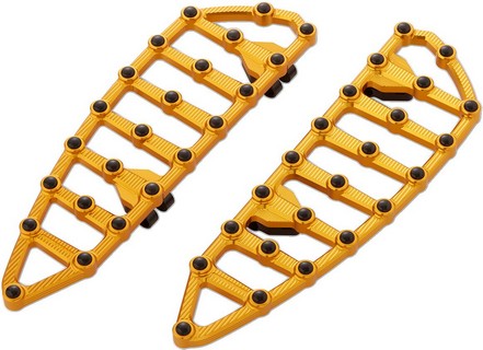 Arlen Ness  Boards Mx Drv Gold i gruppen Reservdelar & Tillbehr / Ram och chassidelar / Fotreglage / Fotplattor hos Blixt&Dunder AB (16210945)