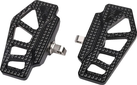 Thrashin Supply Co. Apex Mini Floorboards - Black - Fl/Fx Floorboards i gruppen Reservdelar & Tillbehr / Ram och chassidelar / Fotreglage / Fotplattor hos Blixt&Dunder AB (16211145)