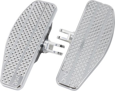 Thrashin Supply Co. Mini Floorboards - Chrome Floorboards Mini M8 Soft i gruppen Reservdelar & Tillbehr / Ram och chassidelar / Fotreglage / Fotplattor hos Blixt&Dunder AB (16211179)