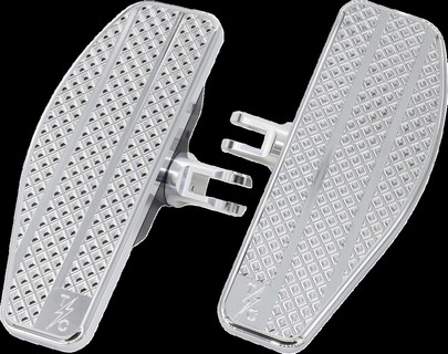 Thrashin Supply Co. Mini Floorboards - Chrome Floorboards Mini M8 Soft i gruppen Reservdelar & Tillbehr / Ram och chassidelar / Fotreglage / Fotplattor hos Blixt&Dunder AB (16211179)