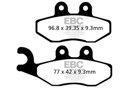 Ebc Brake Pad Sfac Series Carbon Fiber Scooter Brake Pad Carbon Scoote i gruppen Servicedelar & Olja / Slitdelar & underhll / Slitdelar vriga mrken / Bromsar hos Blixt&Dunder AB (17200440)