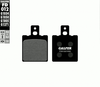 Galfer Brake Pad Orcanic i gruppen  hos Blixt&Dunder AB (17200713)