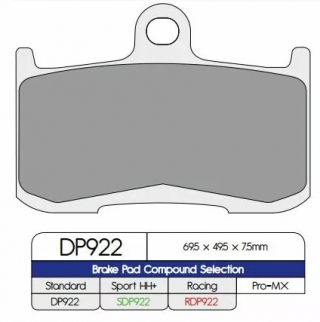 Dp Brakes Brake Pad DP922 i gruppen  hos Blixt&Dunder AB (17212560)