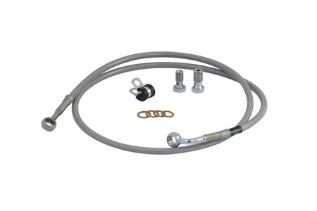 Goodridge Brakeline Kit Stainless-Steel Clear-Coated Front H-D Fxlr 87 i gruppen Reservdelar & Tillbeh�r / Bromsar / Bromsslang / Bromsslang Softail hos Blixt&Dunder AB (17412101)