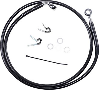 Drag Specialties Front Brake Line Black Vinyl Coated Stainless Steel E i gruppen Reservdelar & Tillbehr / Bromsar / Bromsslang / Bromsslang XL hos Blixt&Dunder AB (17412530)