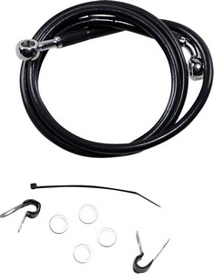 Drag Specialties Front Brake Line Black Vinyl Coated Stainless Steel E i gruppen Reservdelar & Tillbehr / Bromsar / Bromsslang / Bromsslang XL hos Blixt&Dunder AB (17412531)