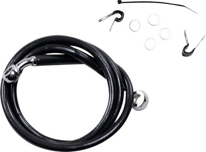 Drag Specialties Front Brake Line Black Vinyl Coated Stainless Steel E i gruppen Reservdelar & Tillbehr / Bromsar / Bromsslang / Bromsslang XL hos Blixt&Dunder AB (17412533)