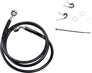 Drag Specialties Front Brake Line Black Vinyl Coated Stainless Steel E i gruppen Reservdelar & Tillbehr / Bromsar / Bromsslang / Bromsslang XL hos Blixt&Dunder AB (17412534)