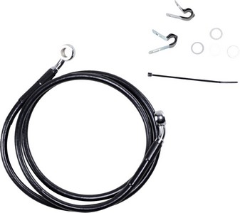 Drag Specialties Front Brake Line Black Vinyl Coated Stainless Steel E i gruppen Reservdelar & Tillbehr / Bromsar / Bromsslang / Bromsslang XL hos Blixt&Dunder AB (17412536)