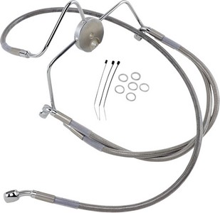 Drag Specialties Front Brake Line Stainless Steel Extended 6