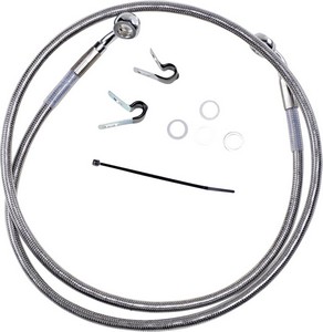 Drag Specialties Front Brake Line Stainless Steel Extended 4