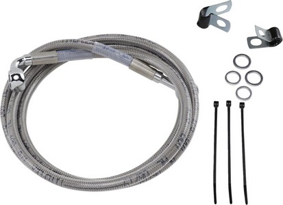 Drag Specialties Front Brake Line Stainless Steel Extended 6