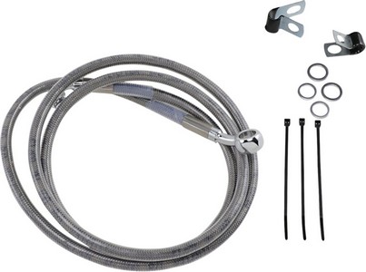 Drag Specialties Front Brake Line Stainless Steel Extended 10