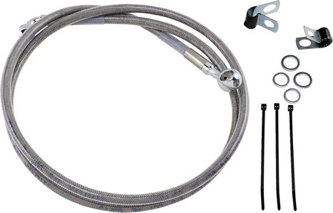 Drag Specialties Front Brake Line Stainless Steel Extended 8