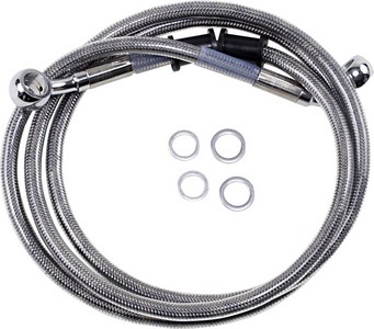 Drag Specialties Front Brake Line Stainless Steel Extended 8