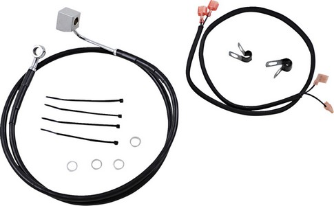 Drag Specialties Rear Brake Line Black Vinyl Coated Stainless Steel Br i gruppen Reservdelar & Tillbehr / Bromsar / Bromsslang / Bromsslang Softail hos Blixt&Dunder AB (17412949)