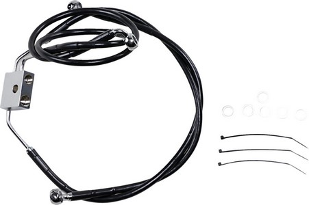 Drag Specialties Brake Line Stainess Steel Black Coated Front/Upper/Lo i gruppen Reservdelar & Tillbehr / Bromsar / Bromsslang / Bromsslang Dyna hos Blixt&Dunder AB (17413832)