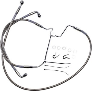 Drag Specialties Extended Length Front Stainless Steel Brake Line Kit i gruppen Reservdelar & Tillbehr / Bromsar / Bromsslang / Bromsslang M8 hos Blixt&Dunder AB (17413981)